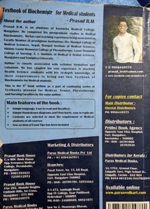 Biochemistry For Medical Students By Prasad R Manjeshwar