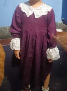 Vintage Style Maroon Dress