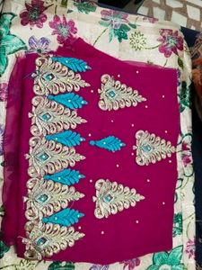 Elegant Embroidered Dress Material