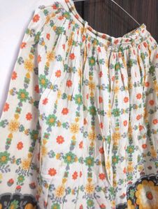 Pure Cotton Floral Skirt