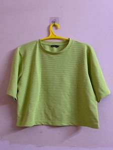 Green Crop Top