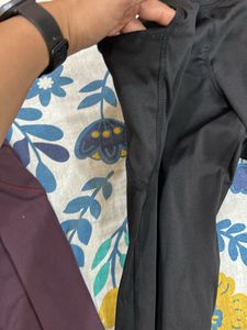 Gym tights - Set Of 2 - Black And Maroon