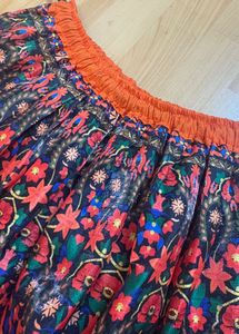 One Time Used Silk Ethnic Skirt