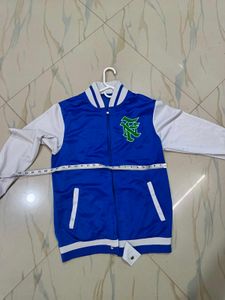 NF Varsity Vibes Jacket – Electric Blue &amp; White |