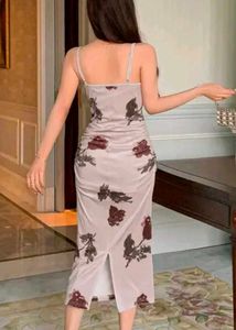 Beautiful Floral Design Sexy Bodycon Dress