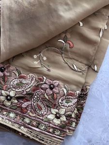 Elegant Embroidered Saree with Blouse