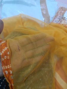 Mustard Bandhani Salwar Suit