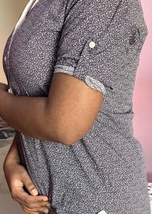 Black &amp; White Design Shirt For Women