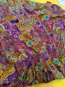 Purple Paisley Hi-Lo Dress