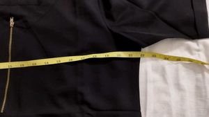 Black Zipper Detail Top