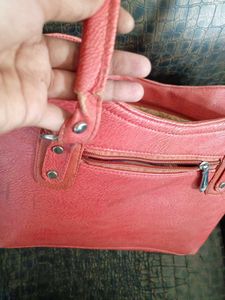 pink Leather Handbag