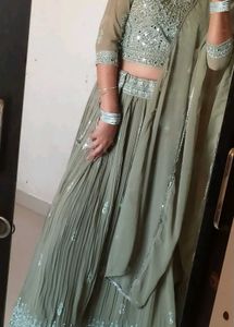 Heavy Mirror Work Designer Lehenga Set