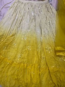Yellow Heavy Lehenga Choli Set