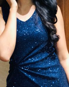 Blue Sequins Dress