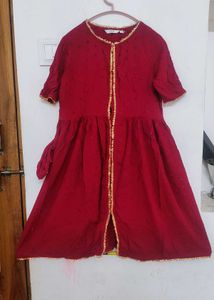 Maroon Ethnic Kurta