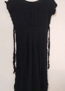 Black Embellished Anarkali Dress/Kurta