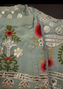 Elegant Embroidered Kurta Pants And Dupatta