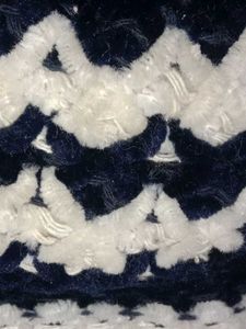 Blue &amp; White Crochet Hat
