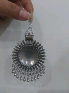 Oxidized Silver Dangle Earrings