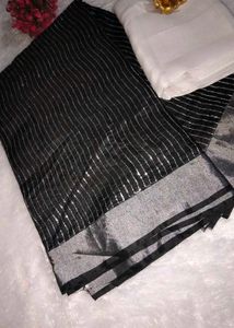 embroidered secquance work chanderi silk saree