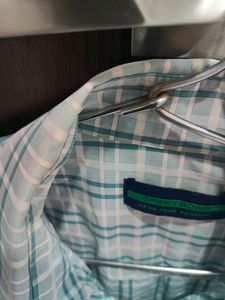 A Checked Bluesish Greyish Shirt, Comfortable Good