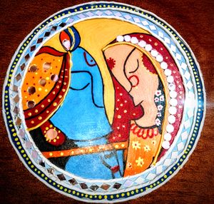 Radhe Krishna Wall Hanging