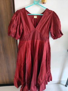 Elegant Maroon Dress