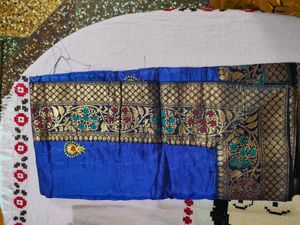 New Saree With Unstichted Blouse