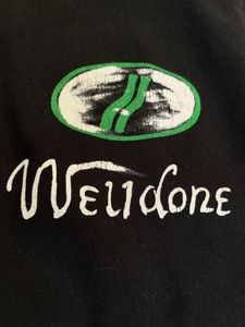 Black &#39;We11done&#39; Bear Tee