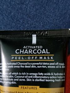 Charcoal Peel Off Argan Oil &amp; Aloe Vera Mask 100gm