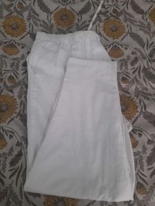 White  And Black Casual Pants