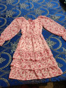 Floral Print Tiered Dress