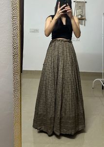 Ethnic Printed Flared Skirt
