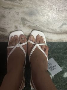 WHITE STRAPPY HEELS