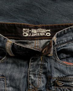 KUBAYASHI STRAIGHT BIKER JEANS