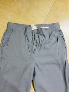 High Waisted Blue Trousers