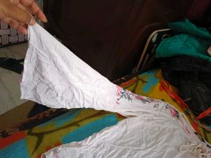 Embroided white Tunic baloon Top