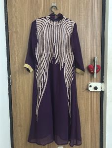 Elegant Purple Embroidered Kurta