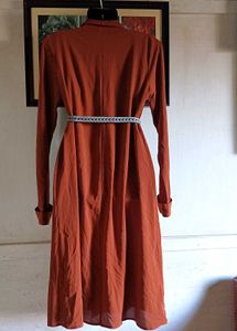 Rust-colored Wrap Dress