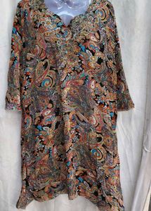 I. Paisley Print Dress