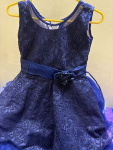 Elegant Blue Party Dress