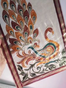 Peacock Embroidered Table Mat