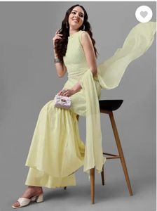 Green Sharara Suit Set