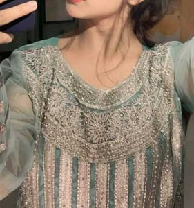Teal Indian Outfit , very luxury India Outfi