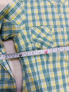 Plaid Button-Up Shirt