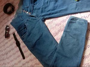 Blue High Waisted Jeans