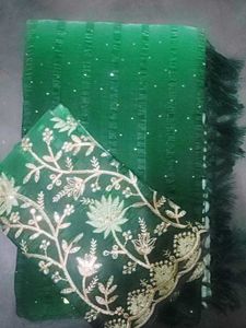 Unstitched Sea Green Suit Piece