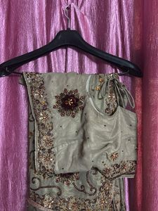 Embroidered Saree with Blouse