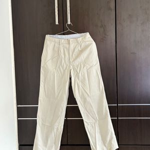 Beige Casual Pants