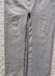 Gray Denim Maxi Skirt
